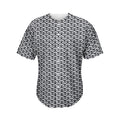 Chainmail Print Men's Baseball Jersey