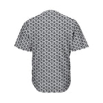 Chainmail Texture Print Men's Baseball Jersey