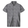 Chainmail Texture Print Men's Short Sleeve Shirt