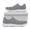 Chainmail Print White Running Shoes