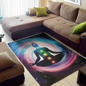 Chakras Of The Universe Print Area Rug