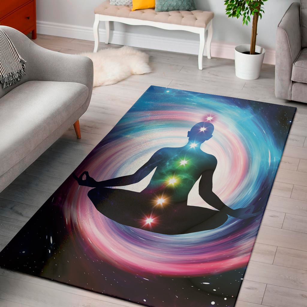 Chakras Of The Universe Print Area Rug