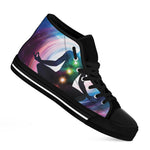 Chakras Of The Universe Print Black High Top Shoes