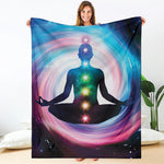 Chakras Of The Universe Print Blanket
