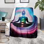Chakras Of The Universe Print Blanket