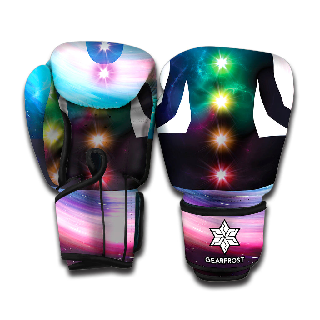 Chakras Of The Universe Print Boxing Gloves