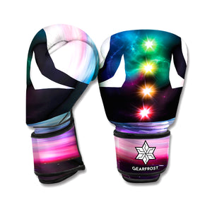 Chakras Of The Universe Print Boxing Gloves