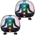 Chakras Of The Universe Print Car Headrest Covers