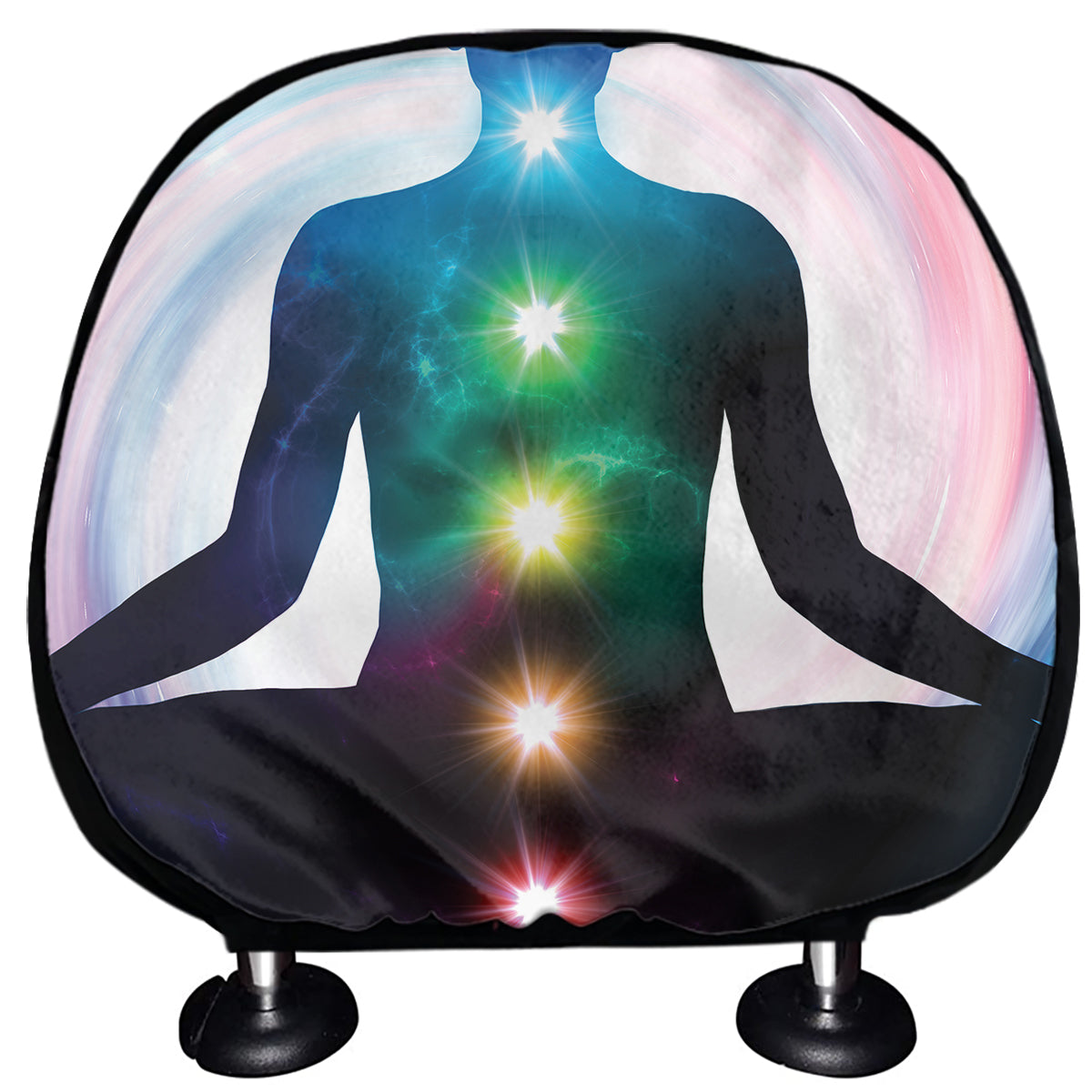 Chakras Of The Universe Print Car Headrest Covers