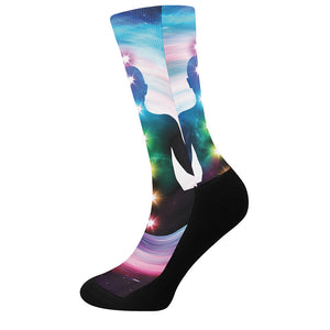 Chakras Of The Universe Print Crew Socks