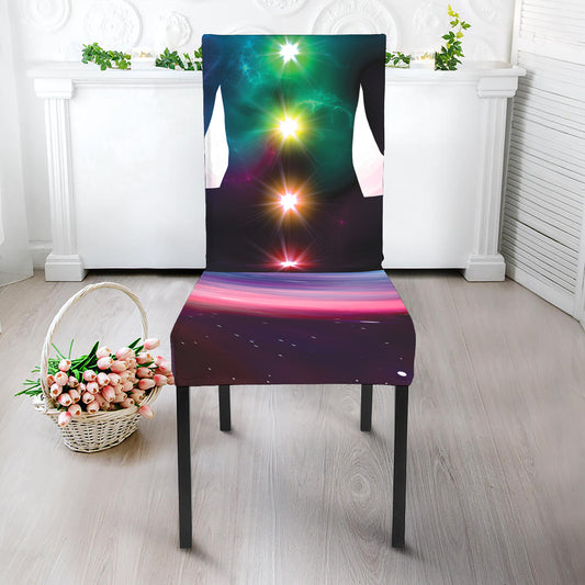 Chakras Of The Universe Print Dining Chair Slipcover