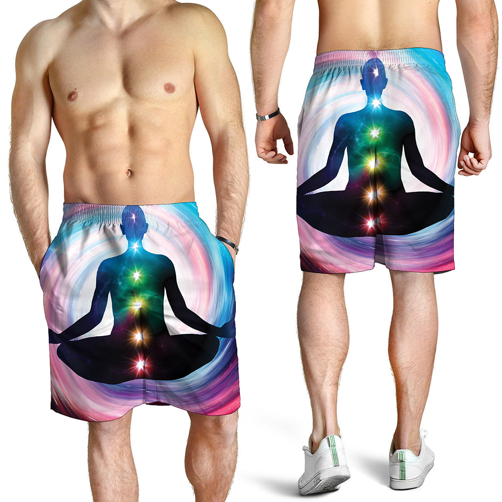 Chakras Of The Universe Print Men's Shorts