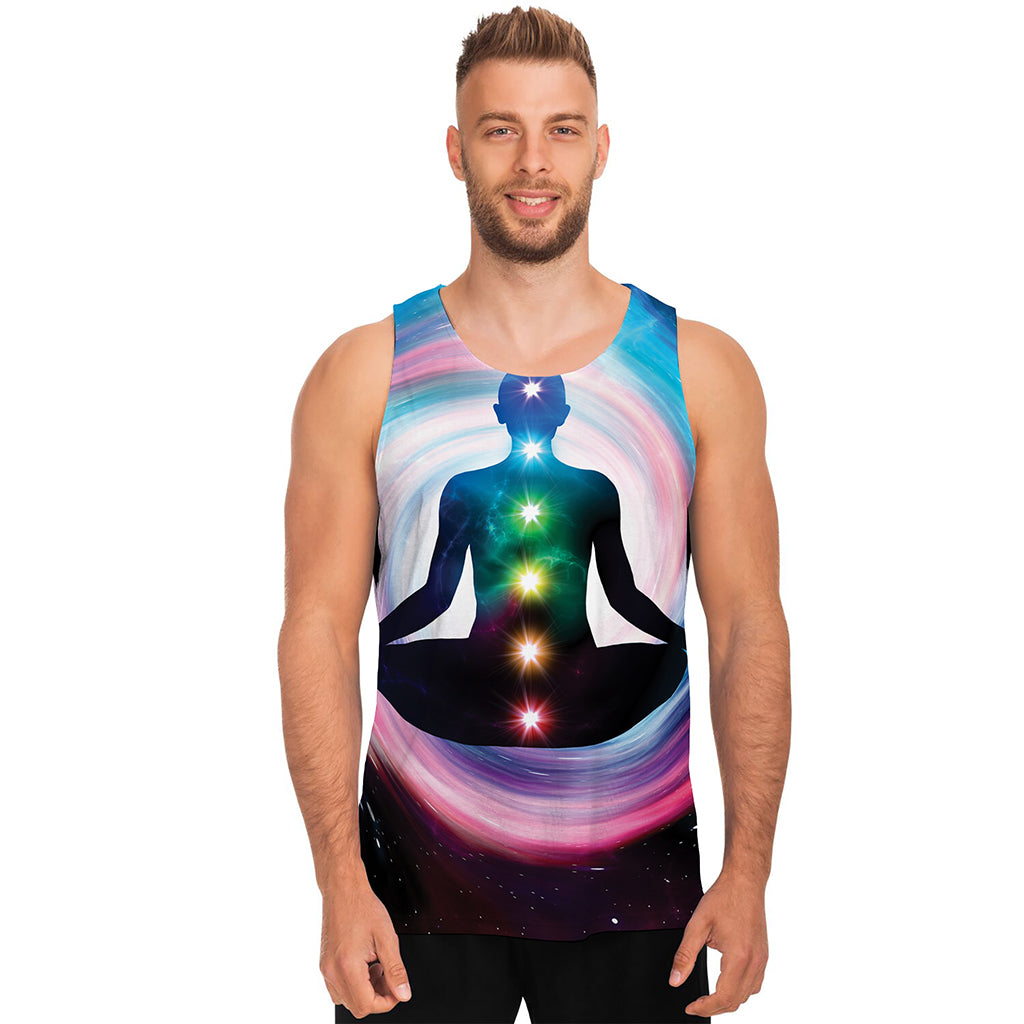 Chakras Of The Universe Print Men's Tank Top