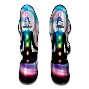 Chakras Of The Universe Print Muay Thai Shin Guard