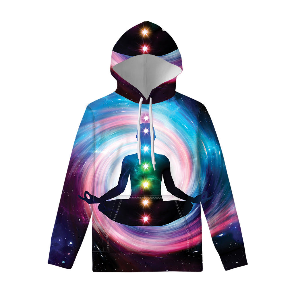 Chakras Of The Universe Print Pullover Hoodie