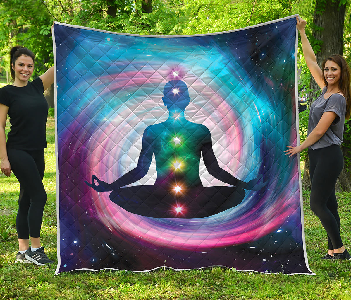 Chakras Of The Universe Print Quilt