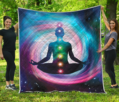 Chakras Of The Universe Print Quilt