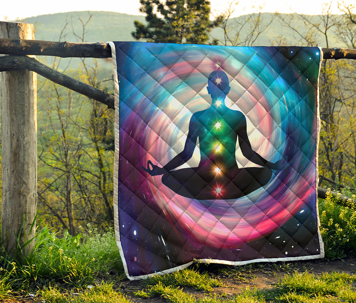 Chakras Of The Universe Print Quilt