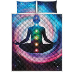 Chakras Of The Universe Print Quilt Bed Set