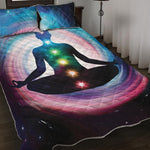 Chakras Of The Universe Print Quilt Bed Set