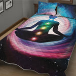 Chakras Of The Universe Print Quilt Bed Set