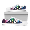 Chakras Of The Universe Print White Low Top Sneakers
