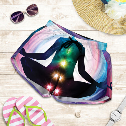 Chakras Of The Universe Print Women's Shorts