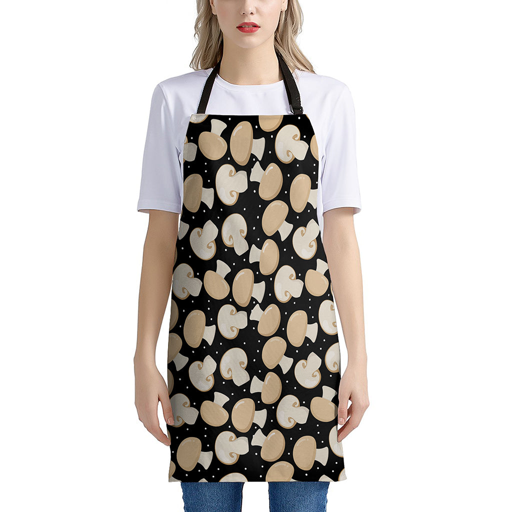 Champignon Mushroom Pattern Print Apron