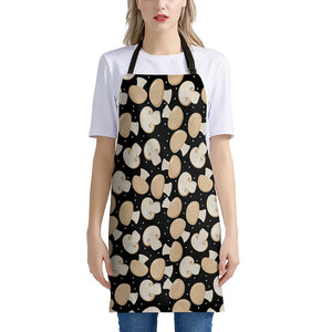 Champignon Mushroom Pattern Print Apron