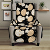 Champignon Mushroom Pattern Print Armchair Protector