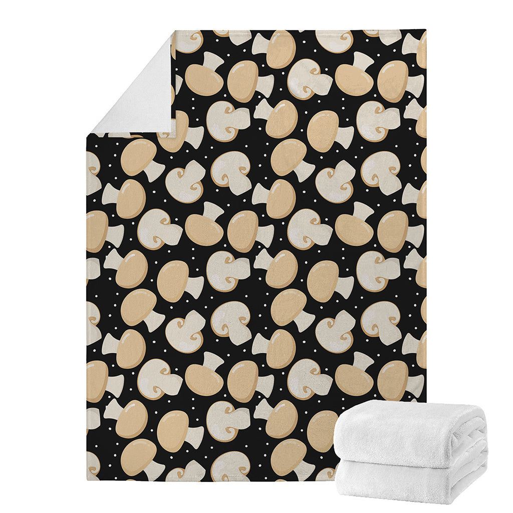 Champignon Mushroom Pattern Print Blanket