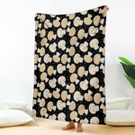 Champignon Mushroom Pattern Print Blanket