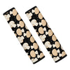 Champignon Mushroom Pattern Print Car Seat Belt Covers