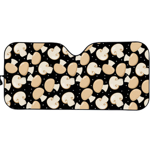 Champignon Mushroom Pattern Print Car Sun Shade