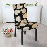 Champignon Mushroom Pattern Print Dining Chair Slipcover