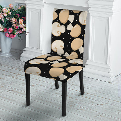 Champignon Mushroom Pattern Print Dining Chair Slipcover