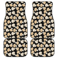Champignon Mushroom Pattern Print Front and Back Car Floor Mats