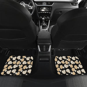 Champignon Mushroom Pattern Print Front and Back Car Floor Mats