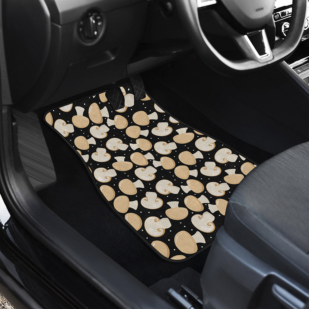 Champignon Mushroom Pattern Print Front and Back Car Floor Mats