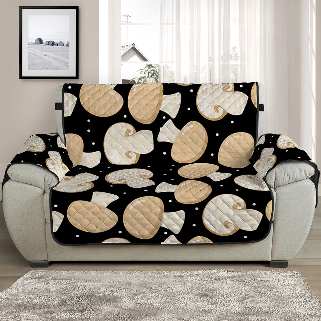 Champignon Mushroom Pattern Print Half Sofa Protector