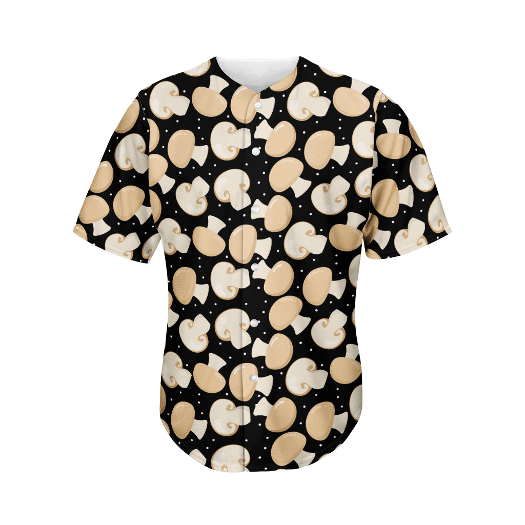 Champignon Mushroom Pattern Print Men's Baseball Jersey