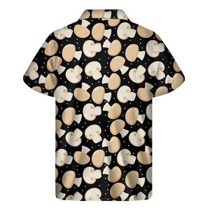 Champignon Mushroom Pattern Print Men's Short Sleeve Shirt