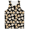 Champignon Mushroom Pattern Print Men's Tank Top