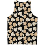 Champignon Mushroom Pattern Print Men's Tank Top