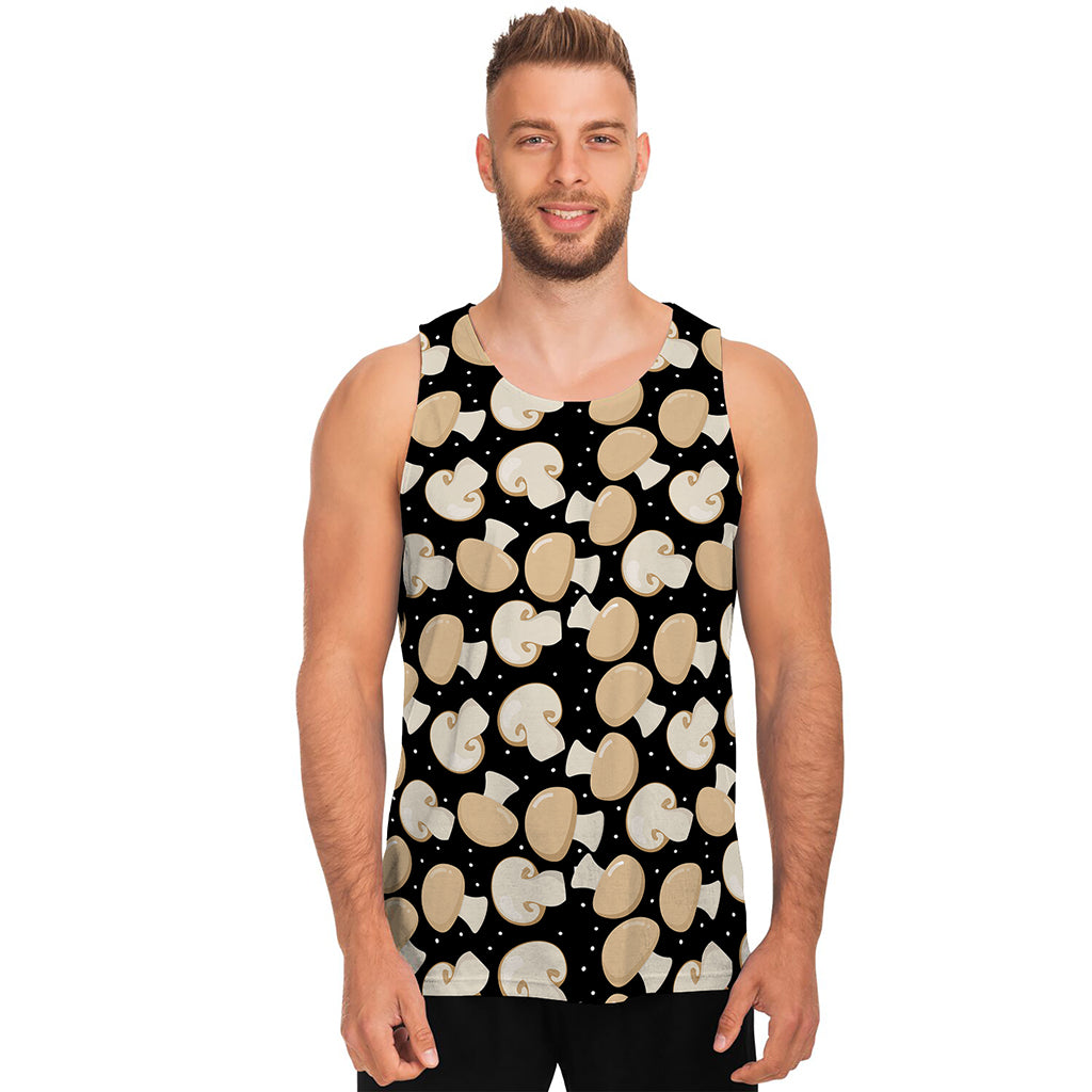 Champignon Mushroom Pattern Print Men's Tank Top