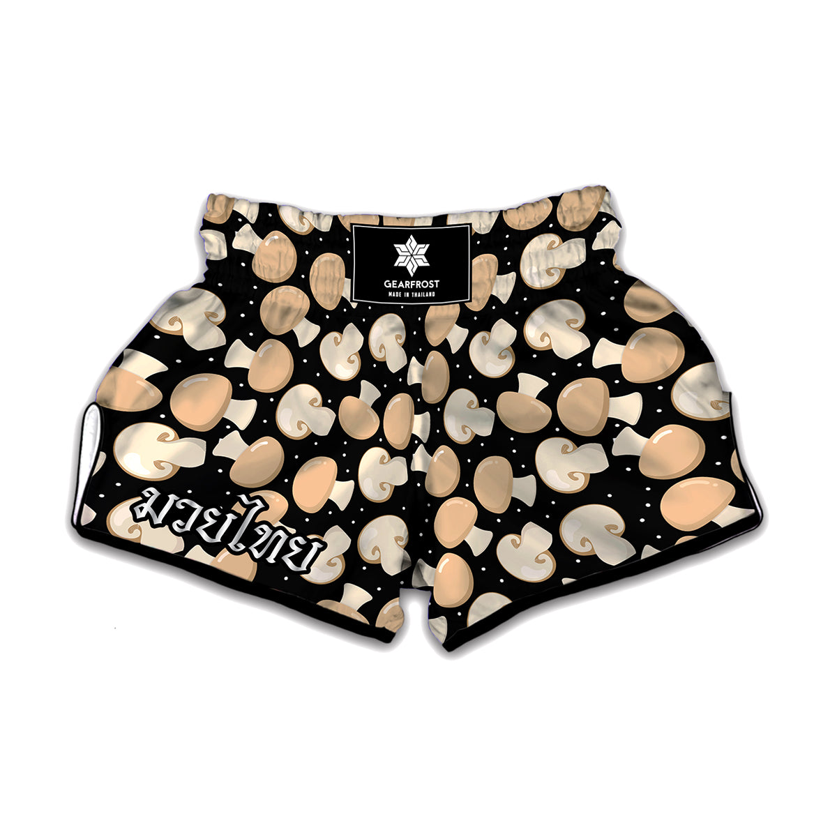 Champignon Mushroom Pattern Print Muay Thai Boxing Shorts