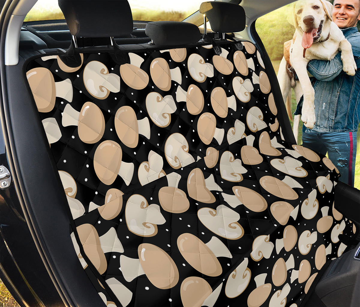 Champignon Mushroom Pattern Print Pet Car Back Seat Cover