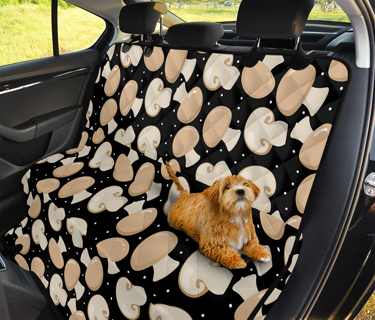 Champignon Mushroom Pattern Print Pet Car Back Seat Cover