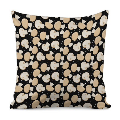 Champignon Mushroom Pattern Print Pillow Cover