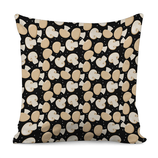Champignon Mushroom Pattern Print Pillow Cover